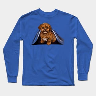 cavalier King Charles spaniel Under cover Cavapoochon Cavapoo Cavoodle - Lucky the cute  cavalier King Charles spaniel Bichon frise Long Sleeve T-Shirt